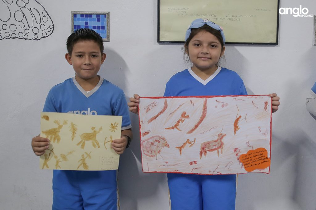 Con pinturas rupestres, 4º representa a los habitantes de Aridoamérica